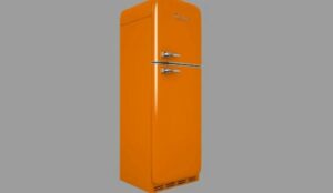 retro koelkast met dubbele deur