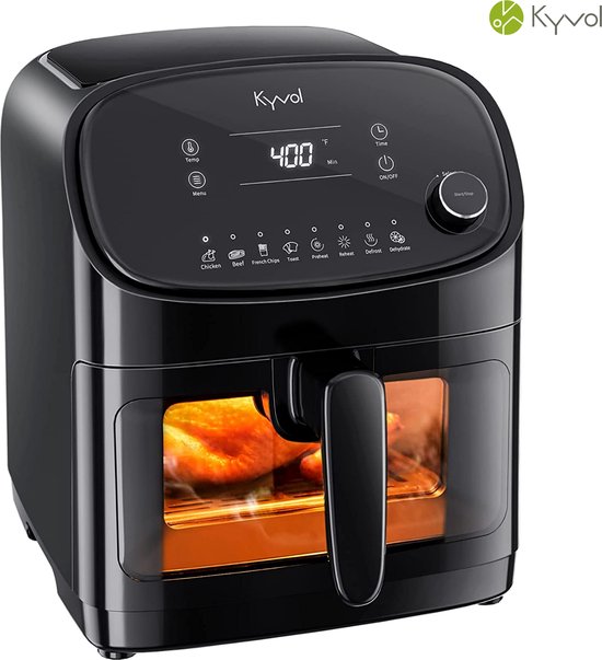 Air Fryer AF60 - Hete lucht friteuse 8 standen | 1350 Watt | Groot volume | Bakken - Frituren of Airfryer