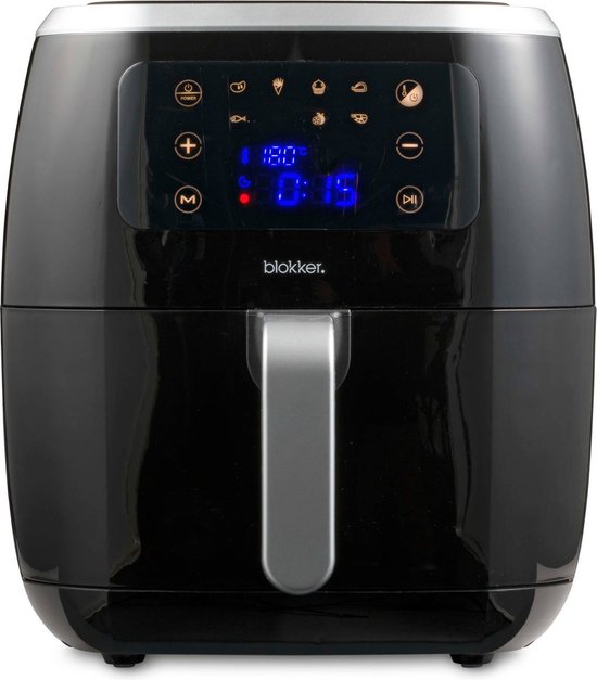 Blokker Airfryer XXL - Heteluchtfriteuse 5.5L Zwart