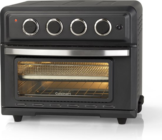 Cuisinart Air Fryer en Hete Lucht Mini Oven TOA60E - 7 Programmaʼs - 90 seconden opwarmtijd - 17 Liter - 1 tot 4 personen - 6 temperatuurinstellingen tot 230°C - Zwart