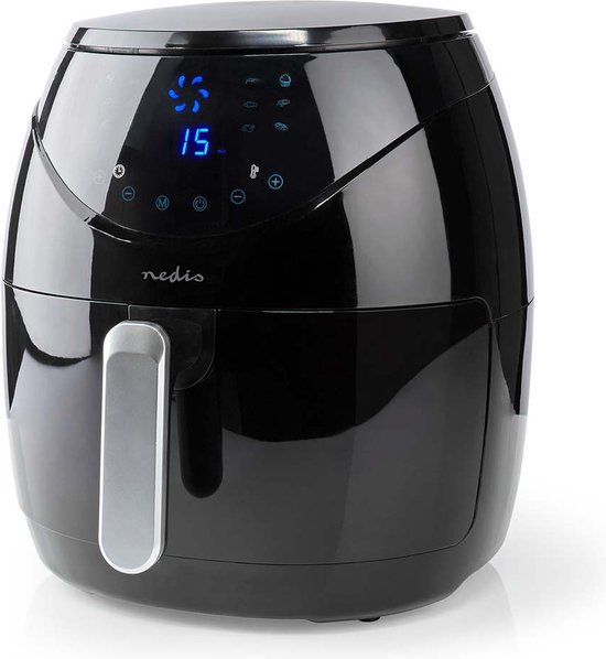 Nedis Heteluchtfriteuse | 4.6 l | Tijdschakelaar: 60 min | Digitaal | Zwart