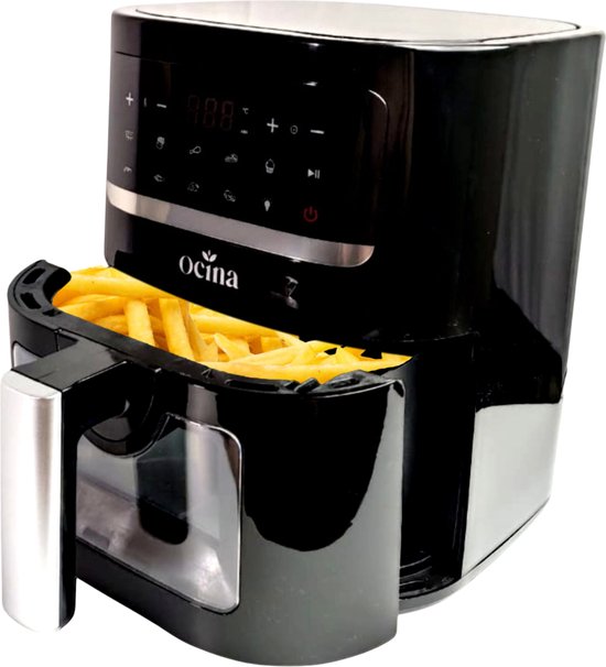 Ocina Airfryer - Heteluchtfriteuse - 1600W - 4.5L - Digitaal display - Zwart