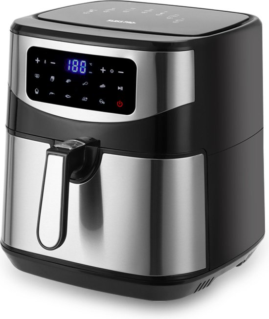 Swiss Pro+ - Airfryer 10L XXXL - Zwart - SP-AF10L - Intelligente Heteluchtfriteuse Digitaal- 10L - XXXL - New Model 2023 - Touchscreen - TURBO Opwarmen - Piano Black - zwart - 10 liter