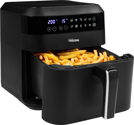 Tristar FR-6999 Airfryer Digitaal - Friteuse zonder olie XXL - Inhoud 6 Liter - Touch screen - Zwart